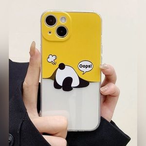 NWT iPhone13ProMax Humorous Panda Booty Rubber Phone Case